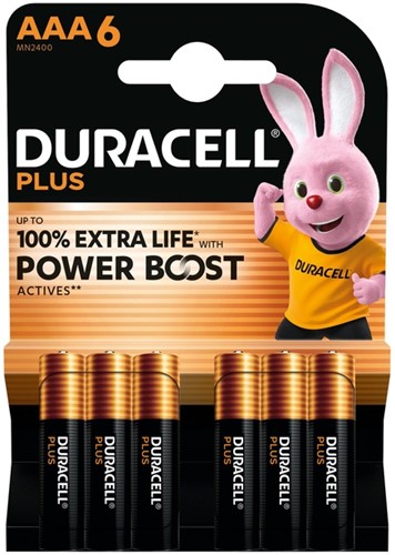 Pile Duracell Plus PowerBoost 6x AAA 6 Stuk