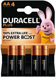 Pile Duracell Plus PowerBoost 4x AA 4 Stuk