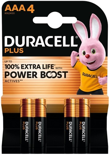 Pile Duracell Plus PowerBoost 4x AAA 4 Stuk
