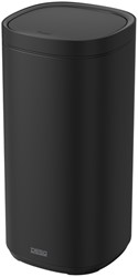 Afvalbak Desq Touch 30 liter RVS zwart 1 Stuk