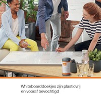 Lingette nettoyante tableau blanc Nobo sans plastique 100 pièces 100 Stuk-2