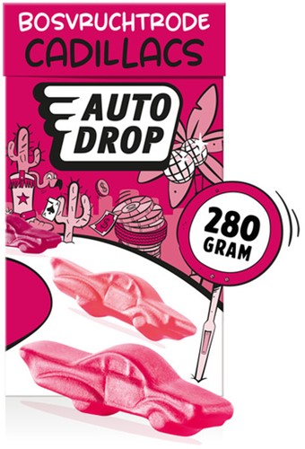 Autodrop Cadillacs rouge paquet 280g 280 Gram