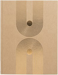 Livre d'or Exacompat Graphik 270x220mm uni kraft 1 Stuk