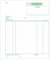 Carnet Livraisons Exacompta 21x18cm 50 feuilles autocopiantes NL-FR 1 Stuk-2