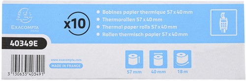 Bobine Exacompta 57mmx18m mandrin Ø12mm thermique 1 Stuk-3