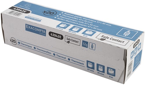 Bobine Exacompta 57mmx9m mandrin Ø12mm SafeContact thermique 1 Stuk-2