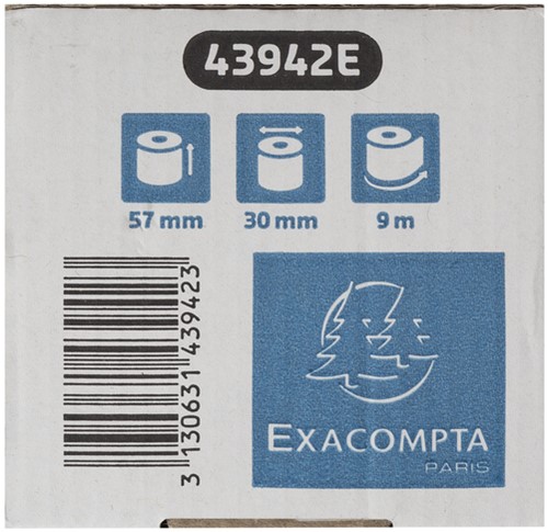 Bobine Exacompta 57mmx9m mandrin Ø12mm SafeContact thermique 1 Stuk-1