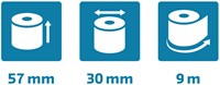 Bobine Exacompta 57mmx9m mandrin Ø12mm SafeContact thermique 1 Stuk-4