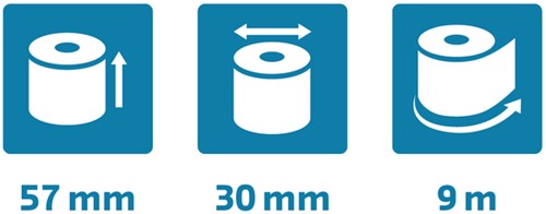 Bobine Exacompta 57mmx9m mandrin Ø12mm SafeContact thermique 1 Stuk-4