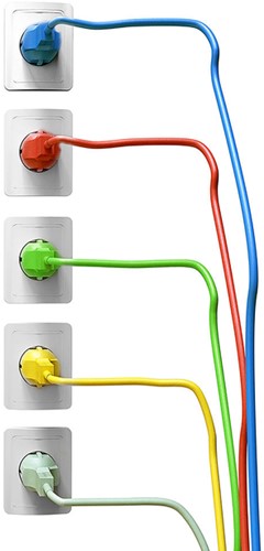 Kabel ACT STROOM C13 recht - CEE7/7 zwart 2.0 m 1 Stuk-2