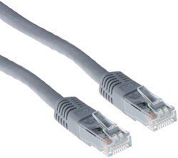 Kabel ACT U/UTP CAT6 patchkabel RJ45 Grijs 0.25m 1 Stuk
