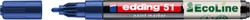 Paintmarker edding 51 Eco waterbasis 1-2mm blauw 1 Stuk