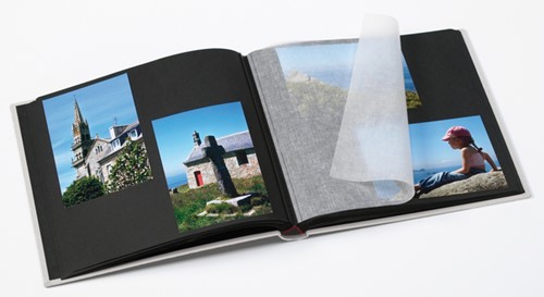 Fotoalbum walther design Black White 30x30cm zw 1 Stuk-2