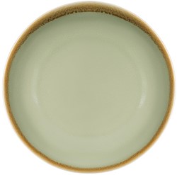 Assiette Olympia Kiln plate Ø23cm 6 pièces vert mousse 6 Stuk