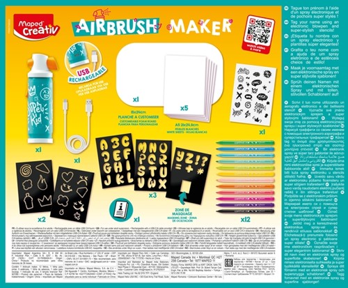Airbrush Maker Maped Creativ set de 27 pièces 27 Stuk-3