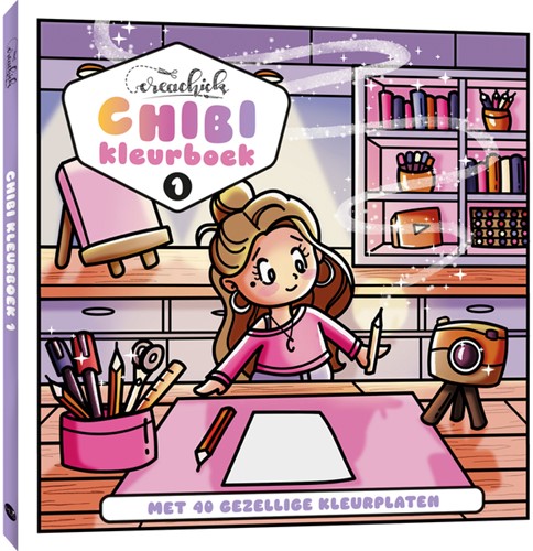 Kleurboek CreaChick Chibi 1 Stuk
