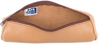 Trousse ronde Oxford 22x6cm cuir naturel 1 Stuk-2
