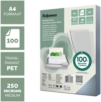 Couverture Fellowes A4 PET 250 micron recyclé 100 pièces 100 Stuk-2