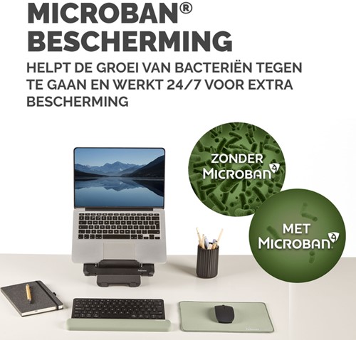 Polssteun Fellowes Breyta compact saliegroen 1 Stuk-2