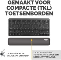 Repose-poignets clavier Fellowes Breyta compact noir 1 Stuk-3