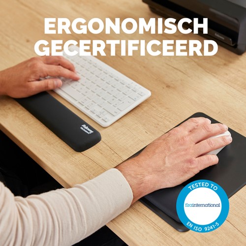 Repose-poignets clavier Fellowes Breyta compact noir 1 Stuk-4