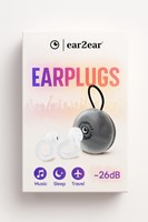 Earplug ear2ear 26dB transparant 2 Stuk