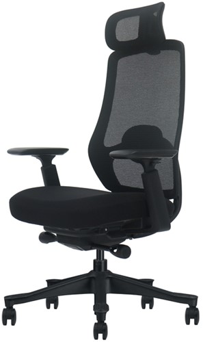 Bureaustoel Euroseats Ferrara zwart 1 Stuk-2