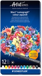 Crayon aquarelle Staedtler Mars Lumograph set 12 couleurs 12 Stuk