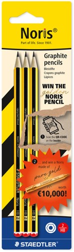 Crayon Staedtler Noris 3x HB Find the golden Noris 3 Stuk