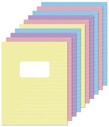 Schrift Kangaro A5 lijn 80p 60gr 10st pastel ass 10 Stuk