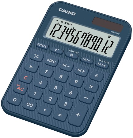 Calculatrice Casio MS-20YC-NY bleu 1 Stuk-2