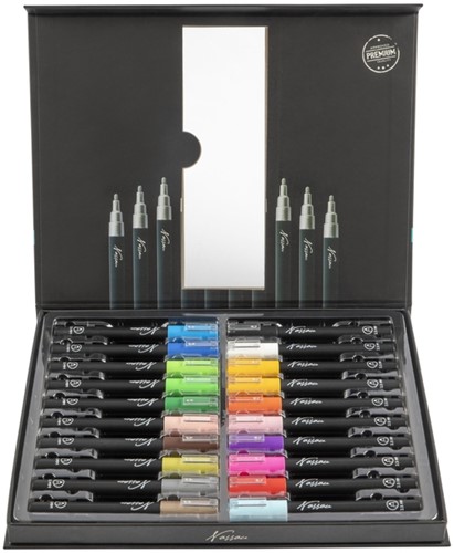 Acrylmarker Nassau set à 20 kleuren 1 Doos-2
