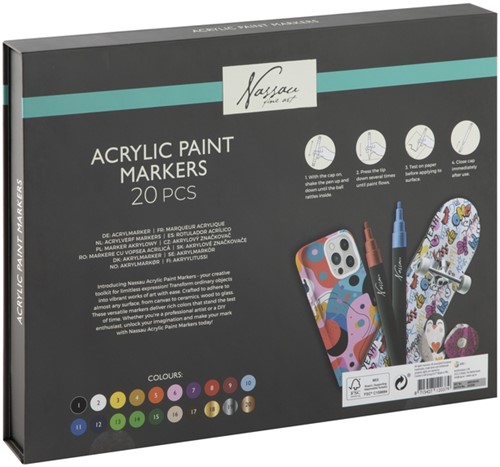 Acrylmarker Nassau set à 20 kleuren 1 Doos-1