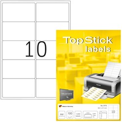 Etiket TopStick 8773 99.1x57mm wit 1000st 100 Vel