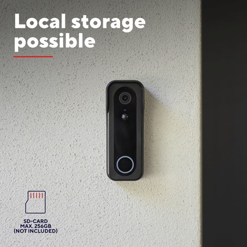 Sonnette avec caméra Trust DOORCAM-3000 Wi-Fi noir 1 Stuk-3