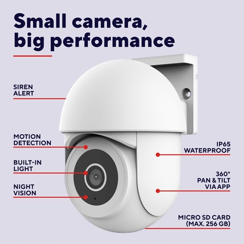 Caméra de sécurité Trust IPCAM-3900 extérieur Wi-Fi blanc 1 Stuk-1