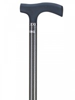 Wandelstok Able2 carbon soft recht zwart 1 Stuk-2