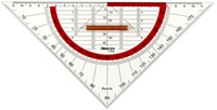 Geodriehoek Aristo GEOCollege 22cm met greep tr 1 Stuk