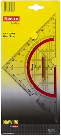 Geodriehoek Aristo GEOCollege 22cm met greep tr 1 Stuk-1