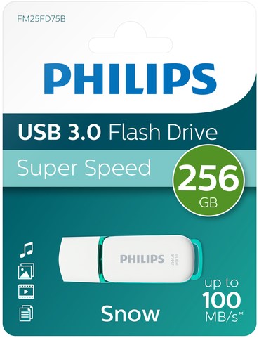 Clé USB 3.0 Philips Snow USB-A 256 Go vert 1 Stuk-2