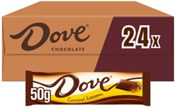Dove Chocolat Liaison caramel barre 50g boîte 24 pièces 24 Zak