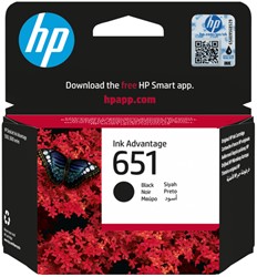 Cartouche d'encre HP CP10A 651 noir 1 Stuk
