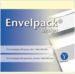 Enveloppe Papyrus Envelpack Design carré 894410 140x140mm ivoire 10 pièces 10 Stuk