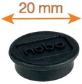 Aimant Nobo 20mm noir 8 pièces 8 Stuk-3