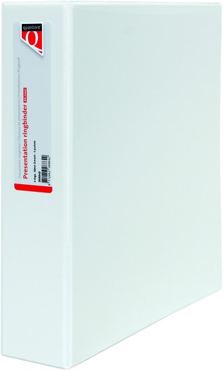 ESSELTE Lot De 10 Classeur 4 Anneaux 30 Mm Personnalisable Essentials Dos De 50 Mm Blanc