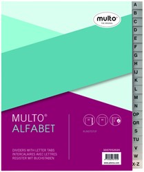 Tabbladen Multo A5 17r PP a z grijs 1 Stuk