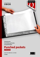 Pochette Quantore A3 11 perforations PP 0,08 nervurée paysage 10 pièces 10 Stuk-5