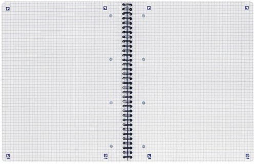 Bloc de cours Oxford A4+ carreau 5mm 4 perf 180 pages 80g noir 1 Stuk-2