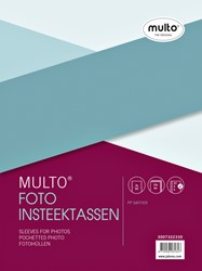 Pochette photo Multo A4 23 perforations 2 compartiments 148x210mm PP mat 10 pièces 10 Stuk