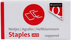 Agrafes Quantore 24/6 cuivré 1000 pièces 1000 Stuk